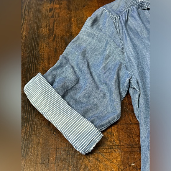 CHICO’S SHIRTDRESS WITH ROLL-UP SLEEVES AND POCKETS ON BOTH SIDES! PERFECT L - Picture 9 of 13